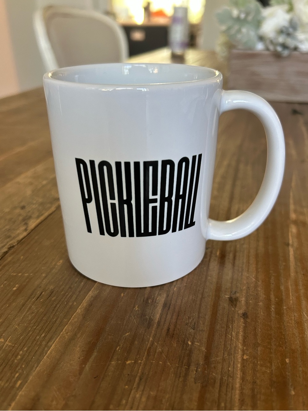 Pickleball Coffee Cup Retro Ceramic Mug 11 oz